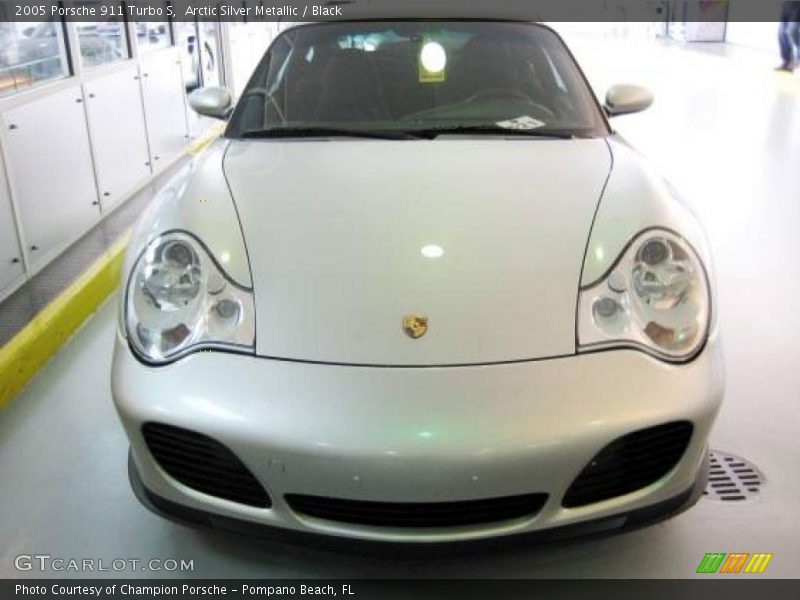 Arctic Silver Metallic / Black 2005 Porsche 911 Turbo S