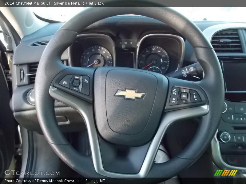 Silver Ice Metallic / Jet Black 2014 Chevrolet Malibu LT