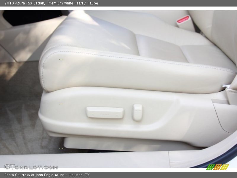 Premium White Pearl / Taupe 2010 Acura TSX Sedan