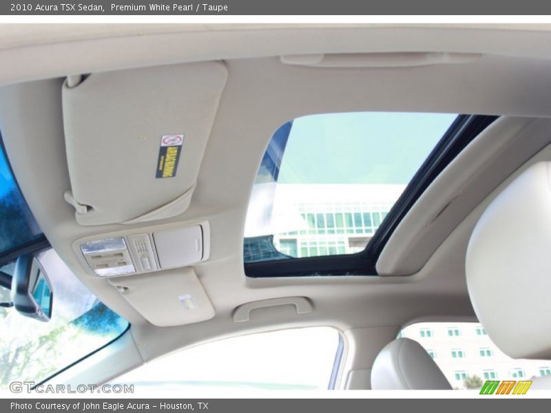 Premium White Pearl / Taupe 2010 Acura TSX Sedan