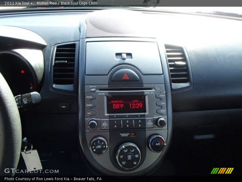 Molten Red / Black Soul Logo Cloth 2011 Kia Soul +