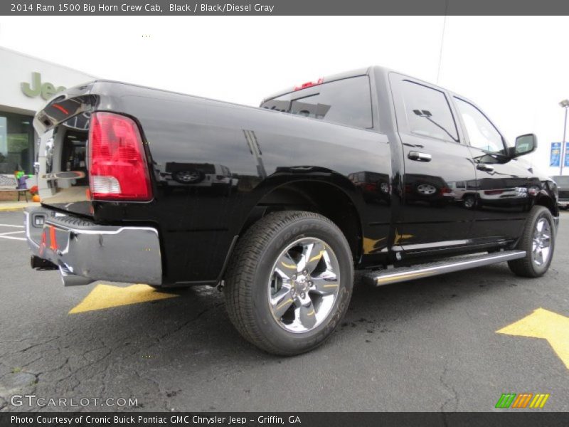 Black / Black/Diesel Gray 2014 Ram 1500 Big Horn Crew Cab