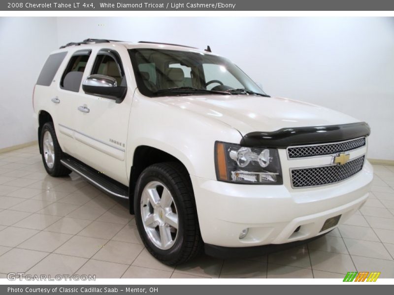 White Diamond Tricoat / Light Cashmere/Ebony 2008 Chevrolet Tahoe LT 4x4