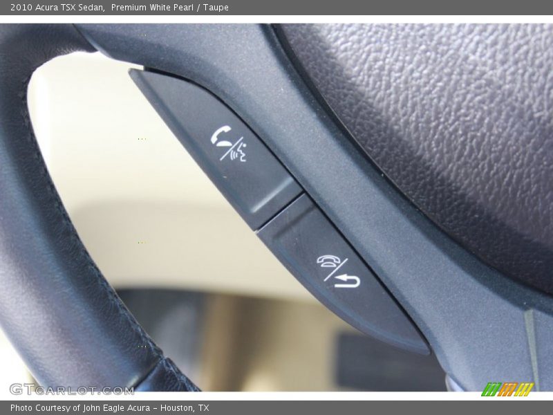 Premium White Pearl / Taupe 2010 Acura TSX Sedan
