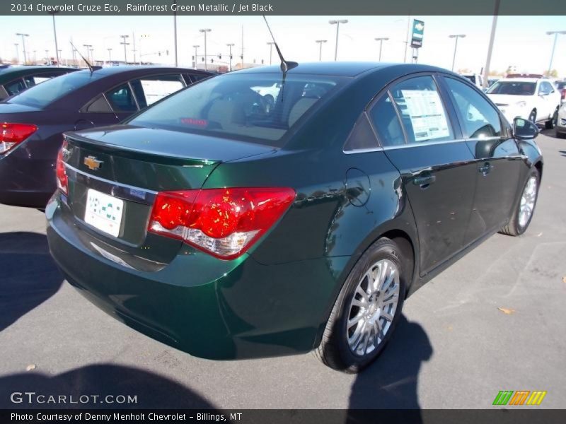 Rainforest Green Metallic / Jet Black 2014 Chevrolet Cruze Eco