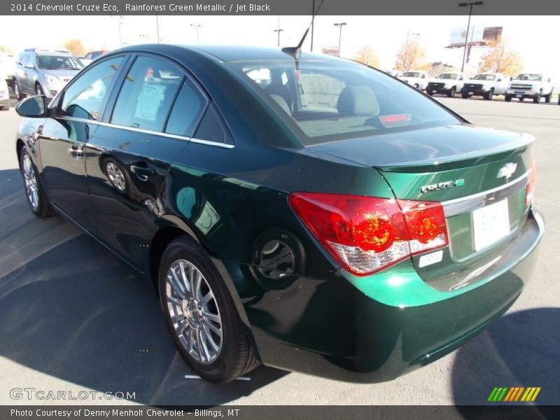 Rainforest Green Metallic / Jet Black 2014 Chevrolet Cruze Eco