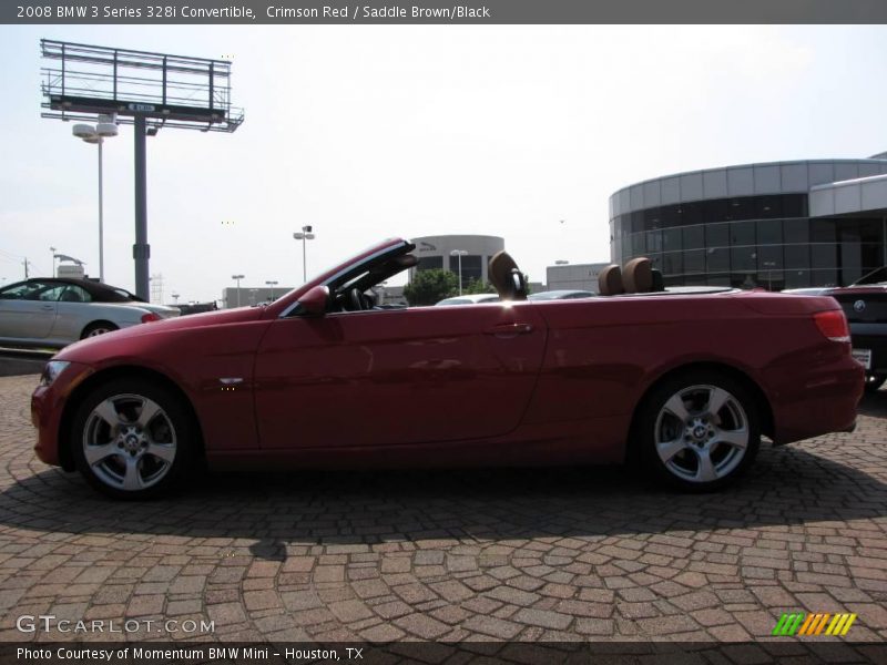 Crimson Red / Saddle Brown/Black 2008 BMW 3 Series 328i Convertible