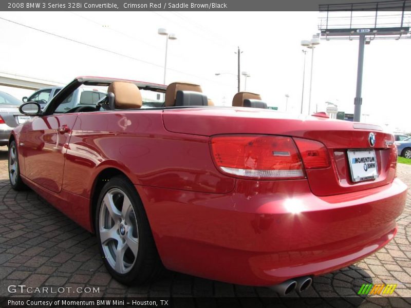 Crimson Red / Saddle Brown/Black 2008 BMW 3 Series 328i Convertible