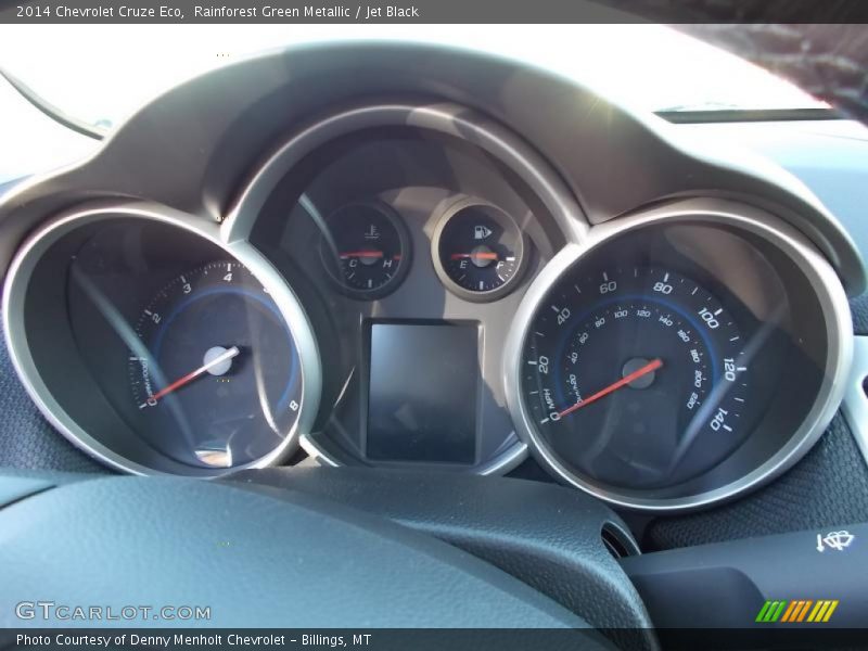 Rainforest Green Metallic / Jet Black 2014 Chevrolet Cruze Eco