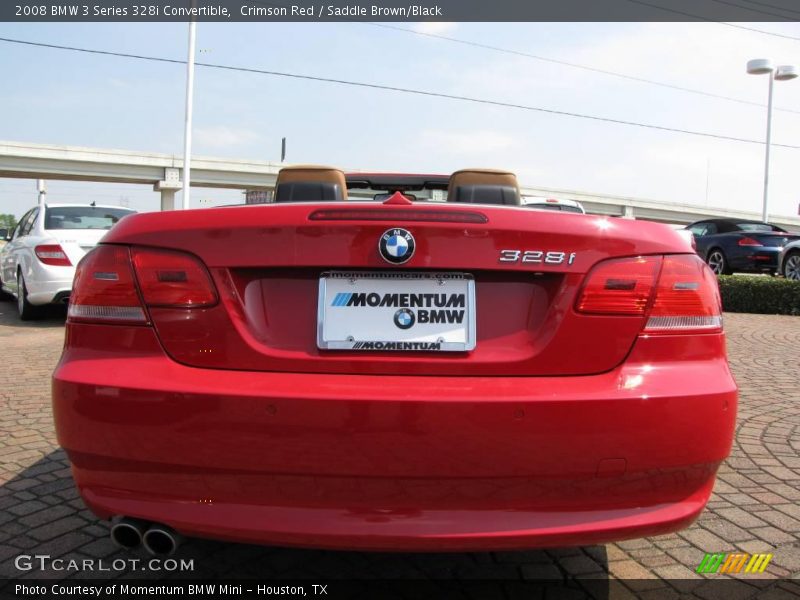 Crimson Red / Saddle Brown/Black 2008 BMW 3 Series 328i Convertible