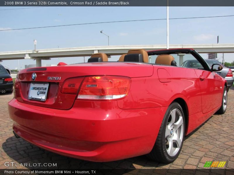 Crimson Red / Saddle Brown/Black 2008 BMW 3 Series 328i Convertible
