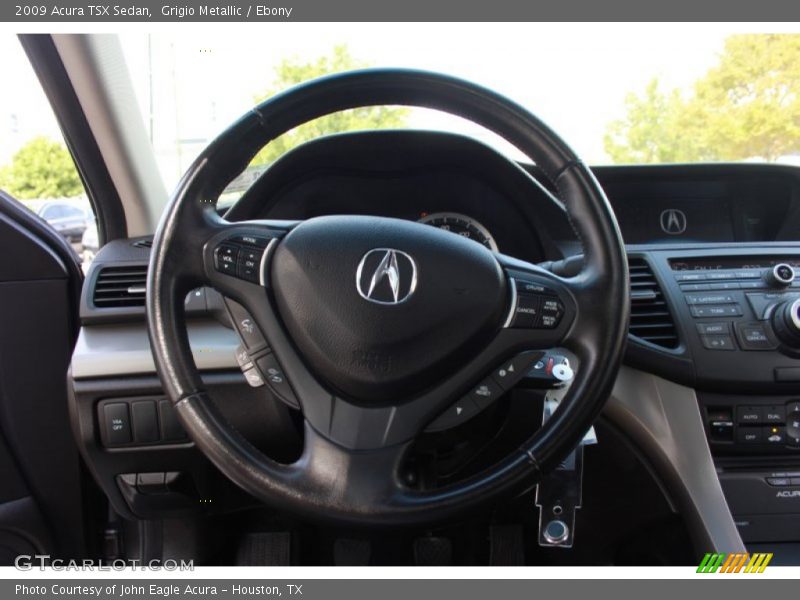 Grigio Metallic / Ebony 2009 Acura TSX Sedan