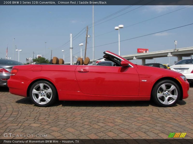 Crimson Red / Saddle Brown/Black 2008 BMW 3 Series 328i Convertible