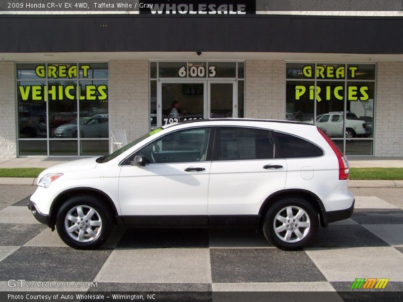 Taffeta White / Gray 2009 Honda CR-V EX 4WD