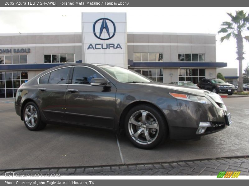 Polished Metal Metallic / Taupe/Ebony 2009 Acura TL 3.7 SH-AWD