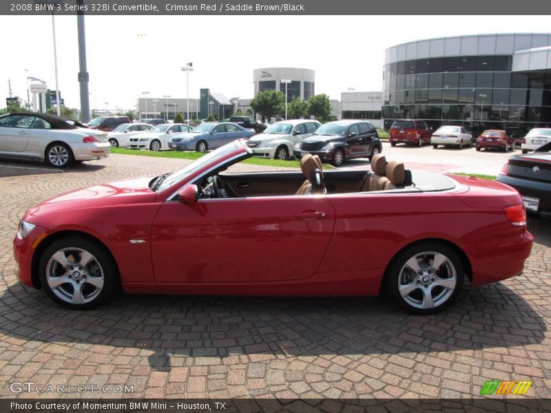 Crimson Red / Saddle Brown/Black 2008 BMW 3 Series 328i Convertible
