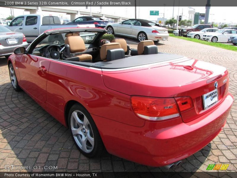 Crimson Red / Saddle Brown/Black 2008 BMW 3 Series 328i Convertible