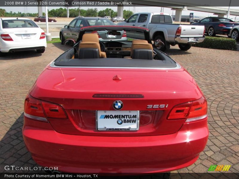 Crimson Red / Saddle Brown/Black 2008 BMW 3 Series 328i Convertible