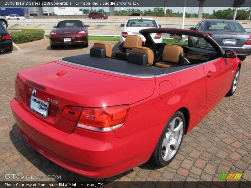 Crimson Red / Saddle Brown/Black 2008 BMW 3 Series 328i Convertible