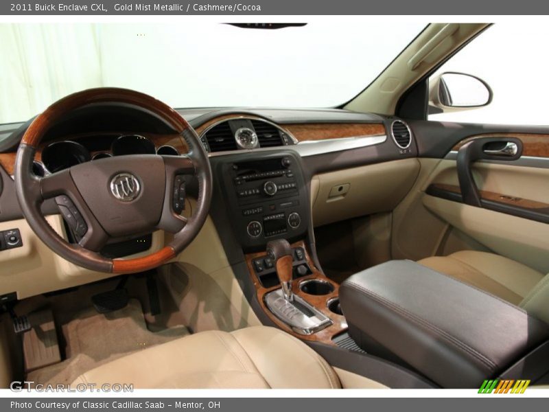 Gold Mist Metallic / Cashmere/Cocoa 2011 Buick Enclave CXL