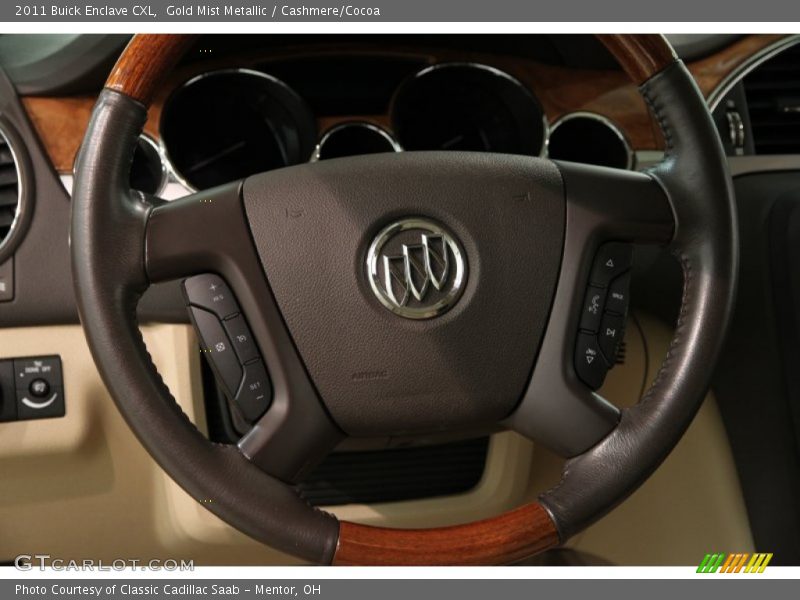 Gold Mist Metallic / Cashmere/Cocoa 2011 Buick Enclave CXL