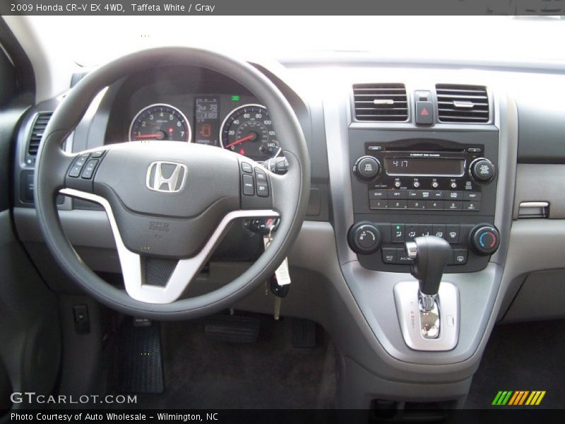 Taffeta White / Gray 2009 Honda CR-V EX 4WD