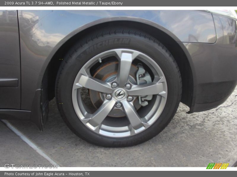 Polished Metal Metallic / Taupe/Ebony 2009 Acura TL 3.7 SH-AWD