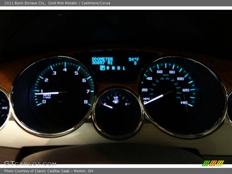 Gold Mist Metallic / Cashmere/Cocoa 2011 Buick Enclave CXL