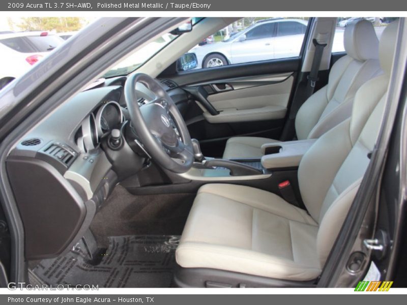 Polished Metal Metallic / Taupe/Ebony 2009 Acura TL 3.7 SH-AWD