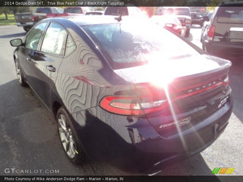 True Blue Pearl Coat / Black/Light Tungsten 2014 Dodge Dart SXT