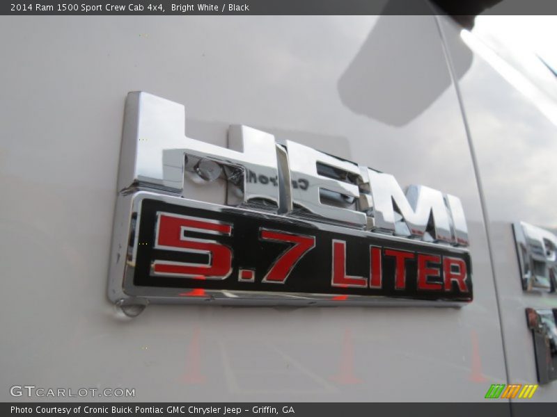 Bright White / Black 2014 Ram 1500 Sport Crew Cab 4x4