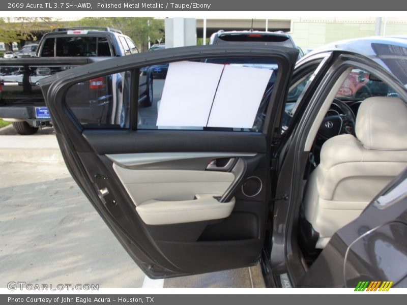 Polished Metal Metallic / Taupe/Ebony 2009 Acura TL 3.7 SH-AWD