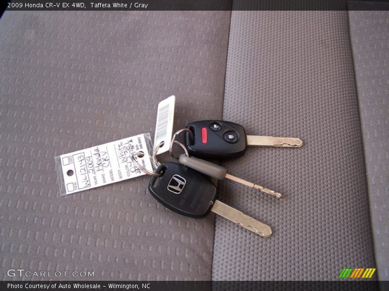 Taffeta White / Gray 2009 Honda CR-V EX 4WD