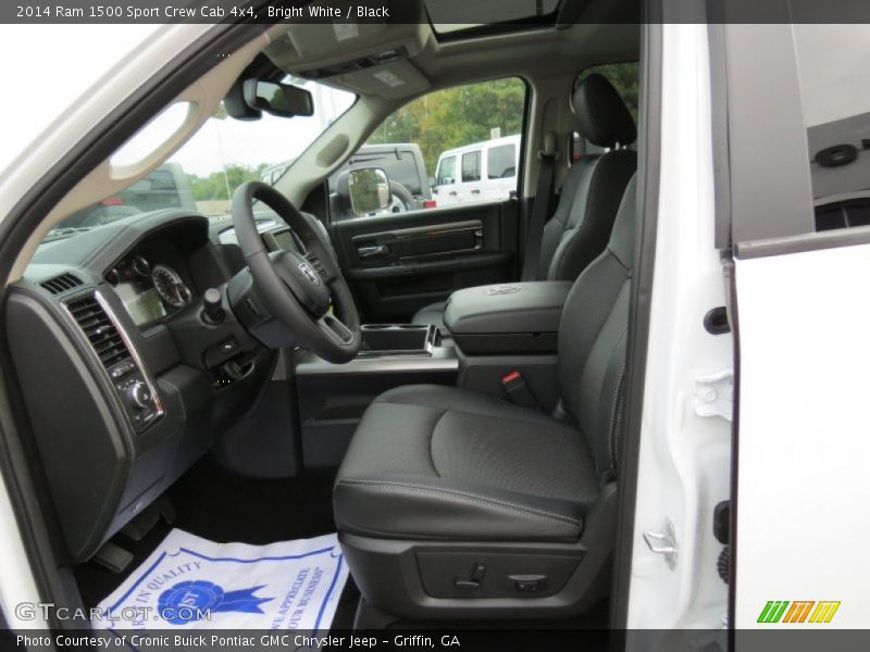 Bright White / Black 2014 Ram 1500 Sport Crew Cab 4x4