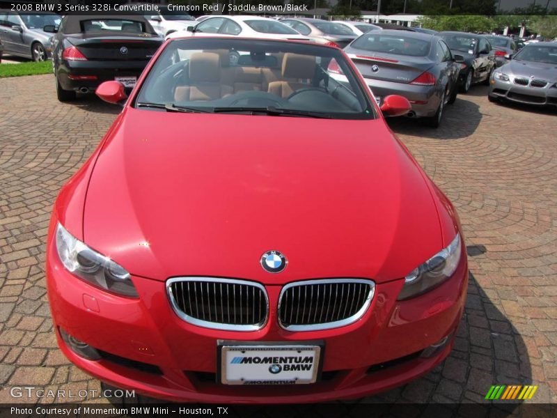 Crimson Red / Saddle Brown/Black 2008 BMW 3 Series 328i Convertible