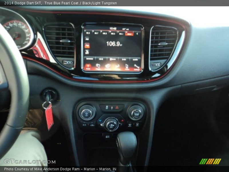 True Blue Pearl Coat / Black/Light Tungsten 2014 Dodge Dart SXT