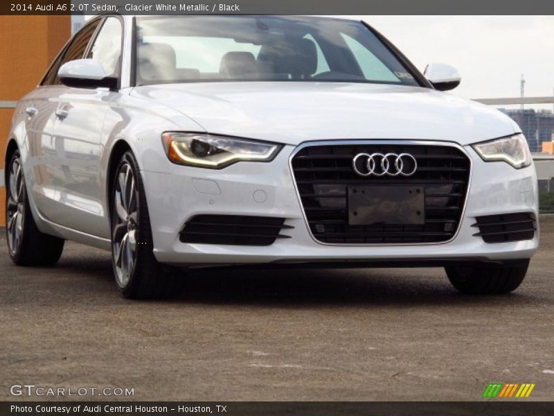 Glacier White Metallic / Black 2014 Audi A6 2.0T Sedan