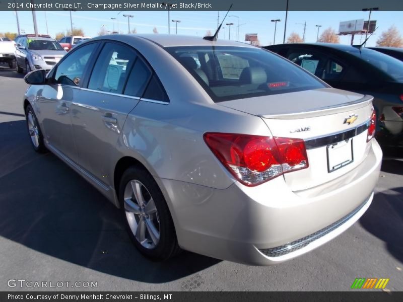 Champagne Silver Metallic / Jet Black/Brick 2014 Chevrolet Cruze LT