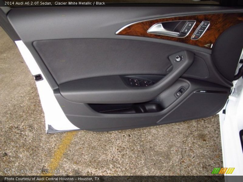 Glacier White Metallic / Black 2014 Audi A6 2.0T Sedan