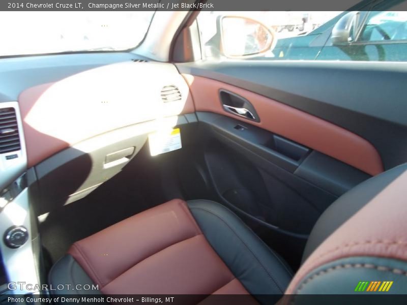 Champagne Silver Metallic / Jet Black/Brick 2014 Chevrolet Cruze LT