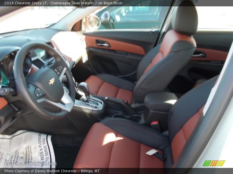 Champagne Silver Metallic / Jet Black/Brick 2014 Chevrolet Cruze LT