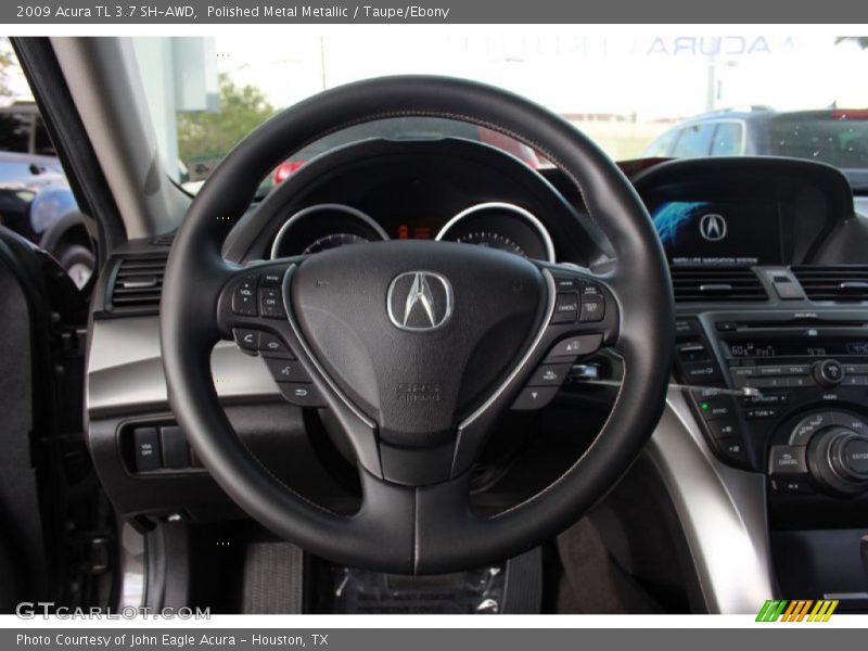 Polished Metal Metallic / Taupe/Ebony 2009 Acura TL 3.7 SH-AWD