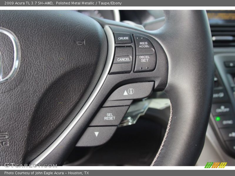 Polished Metal Metallic / Taupe/Ebony 2009 Acura TL 3.7 SH-AWD