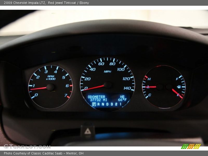 Red Jewel Tintcoat / Ebony 2009 Chevrolet Impala LTZ