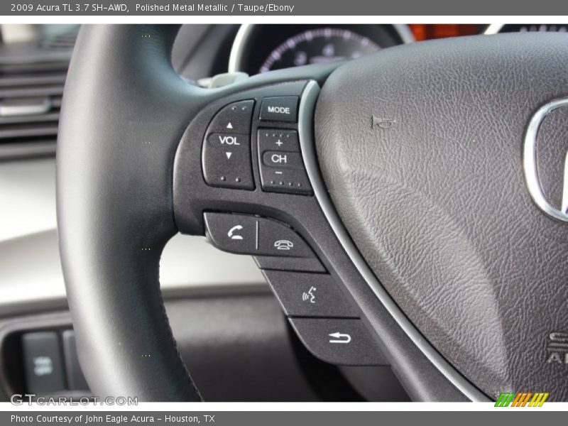 Polished Metal Metallic / Taupe/Ebony 2009 Acura TL 3.7 SH-AWD