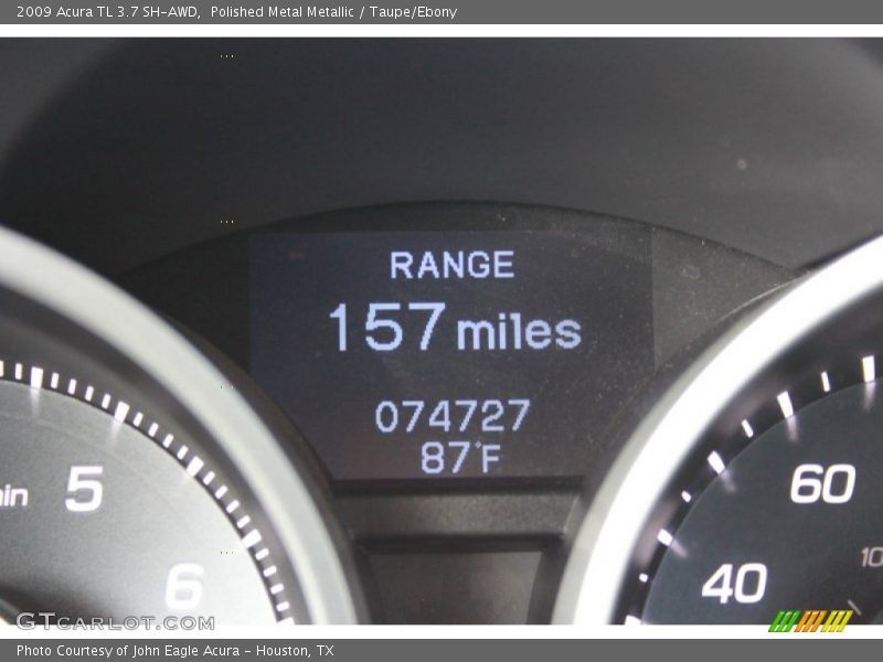 Polished Metal Metallic / Taupe/Ebony 2009 Acura TL 3.7 SH-AWD