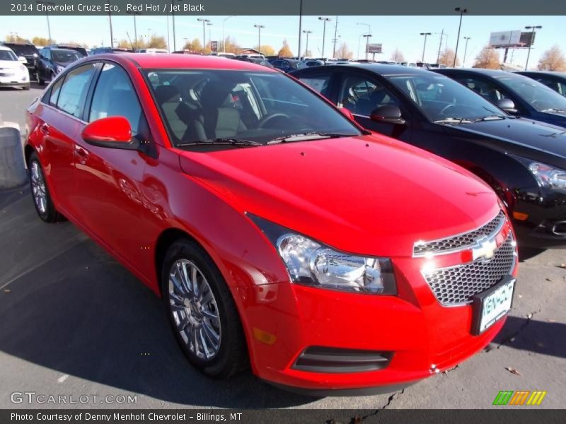 Red Hot / Jet Black 2014 Chevrolet Cruze Eco