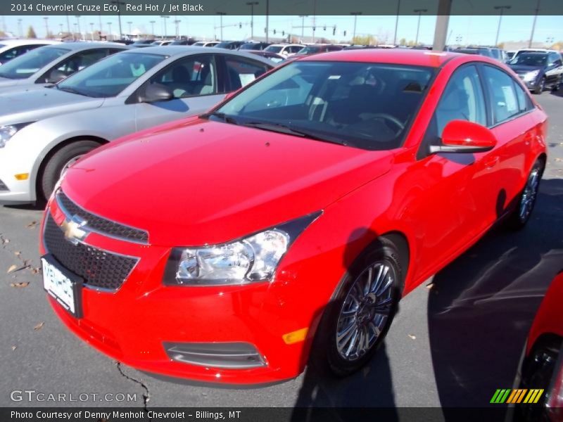 Red Hot / Jet Black 2014 Chevrolet Cruze Eco
