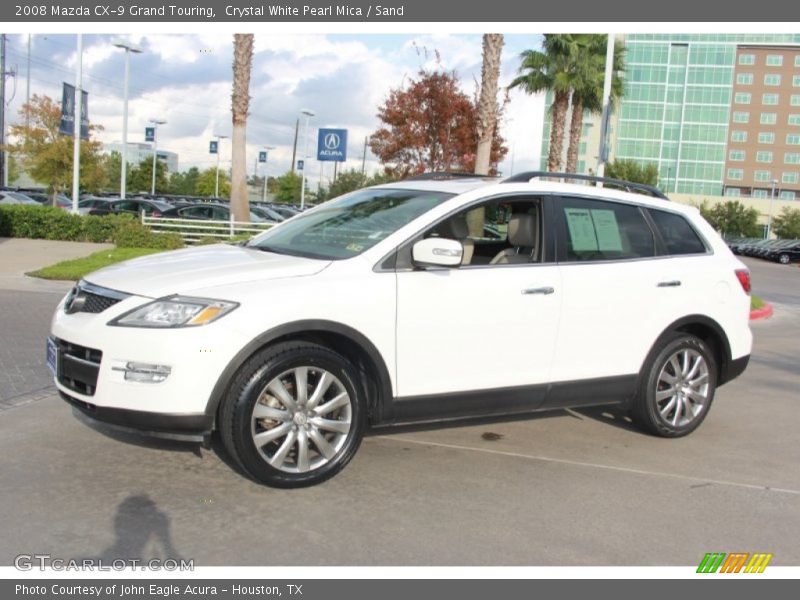 Crystal White Pearl Mica / Sand 2008 Mazda CX-9 Grand Touring