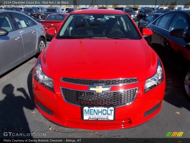 Red Hot / Jet Black 2014 Chevrolet Cruze Eco